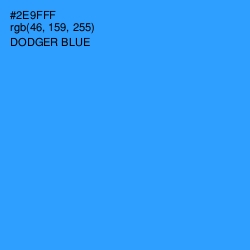#2E9FFF - Dodger Blue Color Image